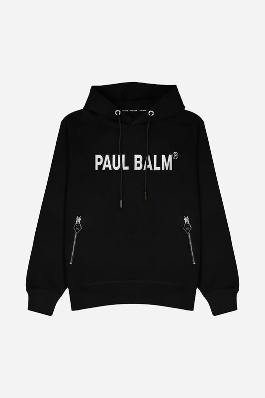 PAUL BALM Embroidery white Hoodie