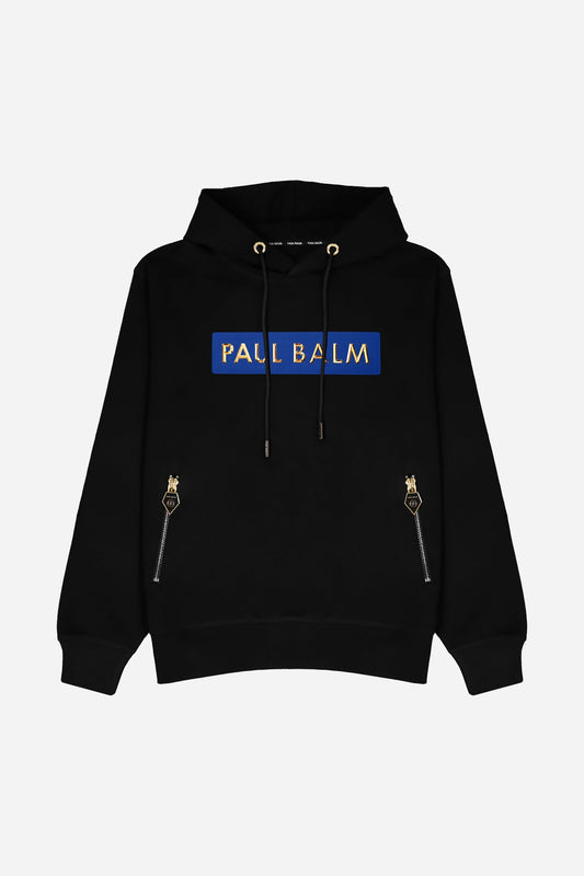 PAUL BALM Metal Patch gold/blue Hoodie