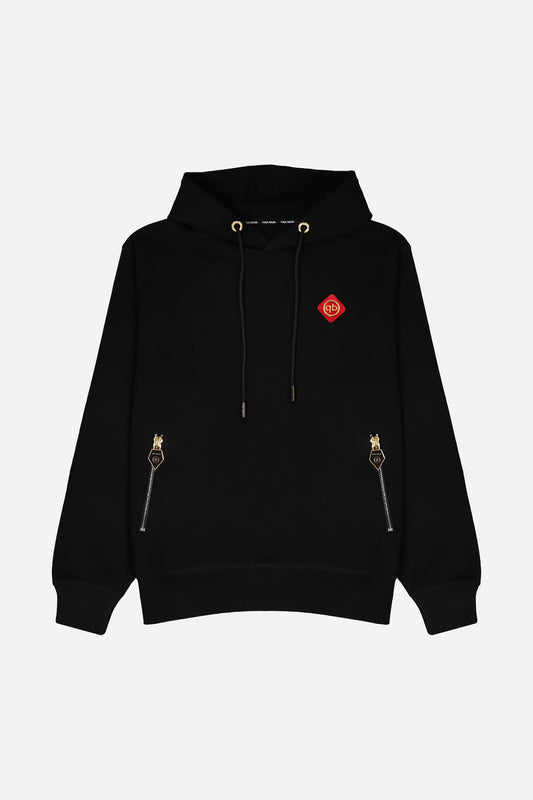 Logo Hoodie red/gold