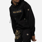 Hoodie PAUL BALM Metall Patch Gold/Schwarz