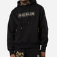 Hoodie PAUL BALM Metall Patch Gold/Schwarz