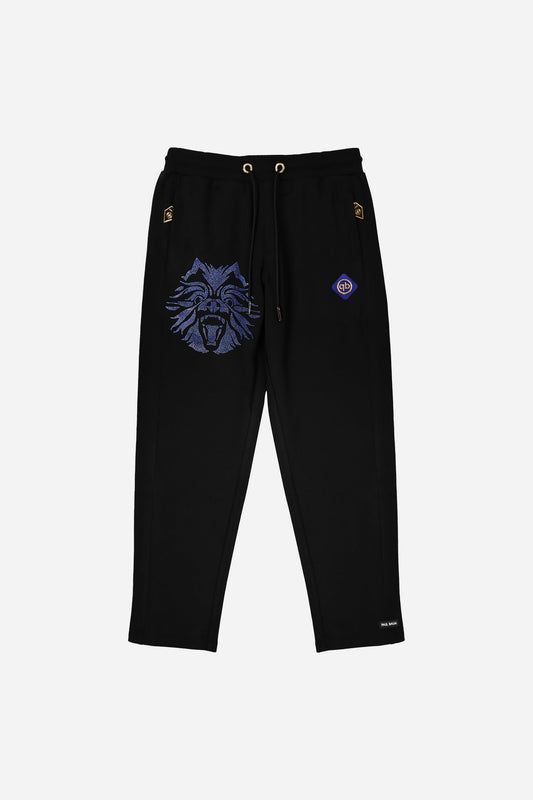 Yuki Logo blue/gold Rhinestones Pants