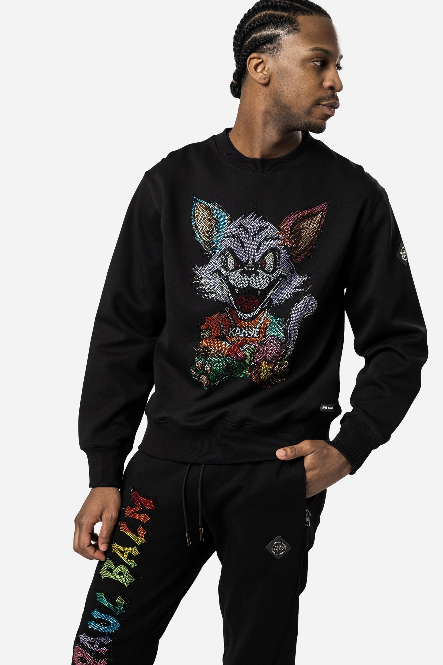 Kanye the Rainbow Cat Rhinestones Sweatshirt - Limited to 300