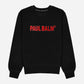 PAUL BALM Embroidery red Sweatshirt