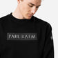 Sweatshirt PAUL BALM Metall Patch Silber/Schwarz