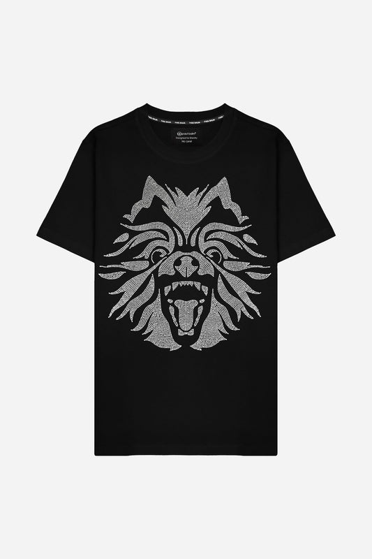 Yuki Logo white Rhinestones Tshirt