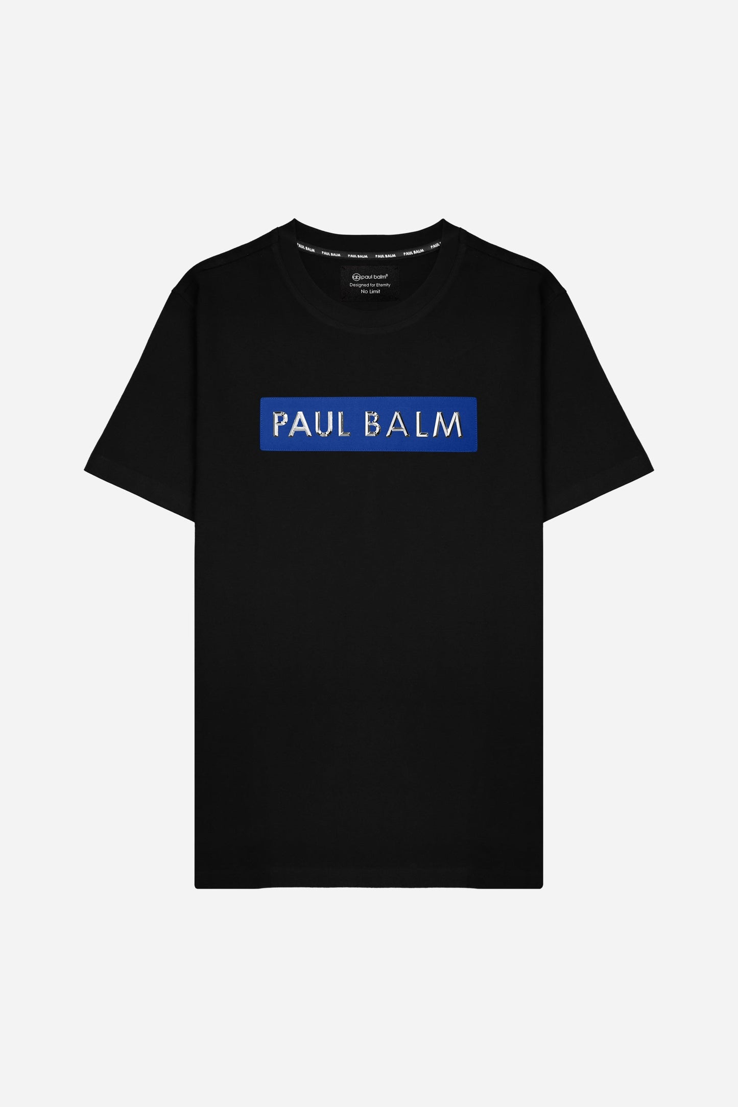 PAUL BALM Metal Patch silver/blue Tshirt