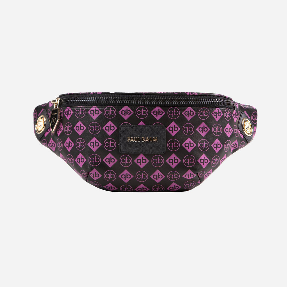 Monogramm Leder Gürteltasche pink