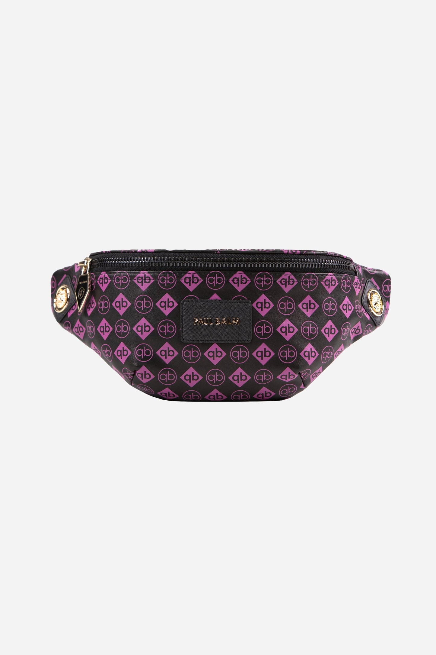 Monogramm Leder Gürteltasche pink