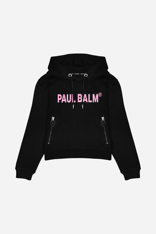 PAUL BALM Embroidery pink Hoodie
