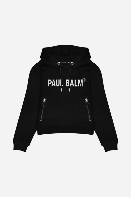 PAUL BALM Embroidery white Hoodie