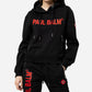 PAUL BALM Embroidery red Hoodie