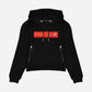 Hoodie PAUL BALM Metall Patch Gold/Rot