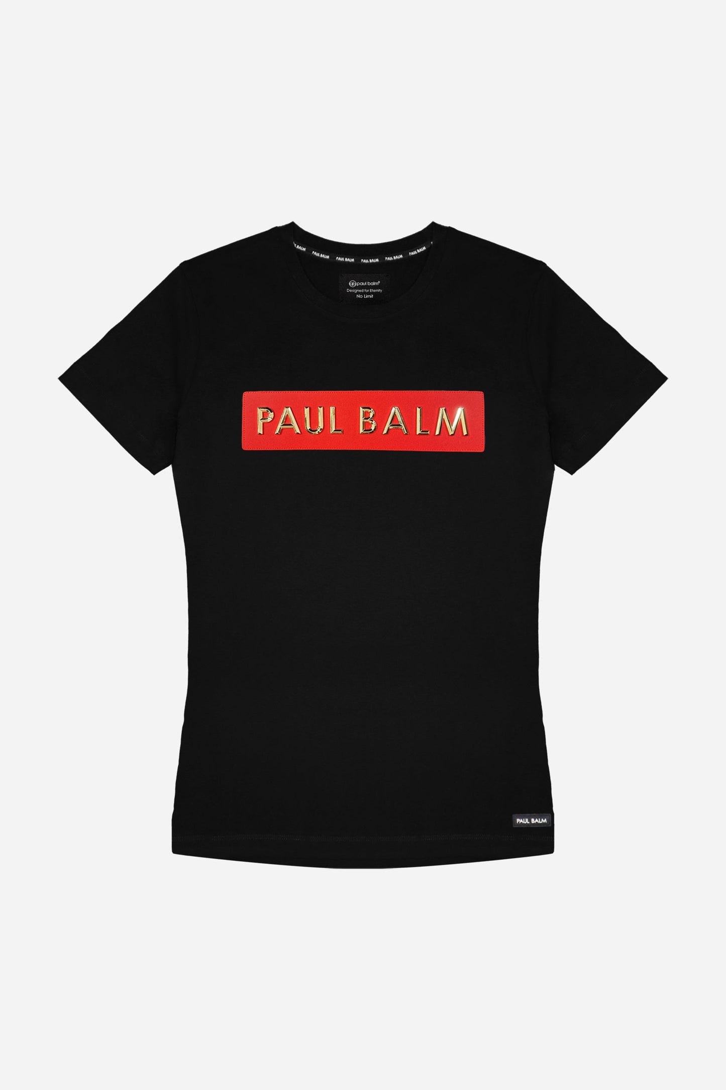 Tshirt PAUL BALM Metall Patch Gold/Rot