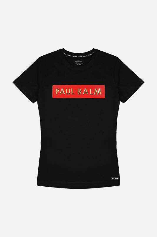 PAUL BALM Metal Patch gold/red Tshirt