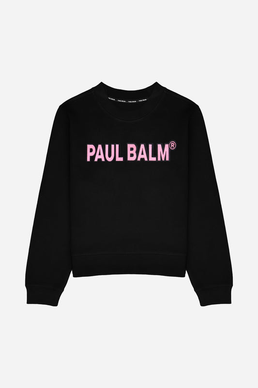 PAUL BALM Embroidery pink Sweatshirt