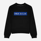 Sweatshirt PAUL BALM Metall Patch Silber/Blau